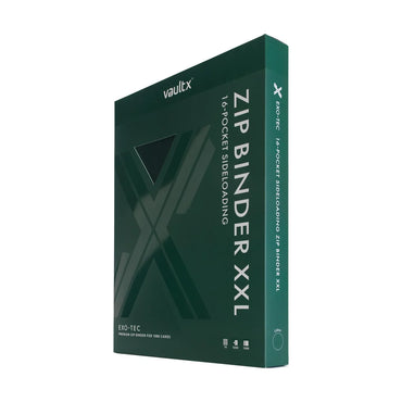 Vault X 16-Pocket Zip Binder XXL - Green