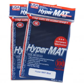 KMC Sleeves Hyper Matte Blue 100-Count