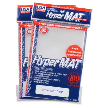 KMC Sleeves Hyper Matte Clear 100-Count