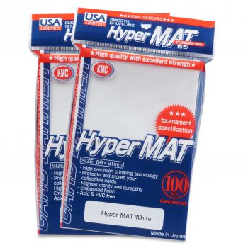 KMC Sleeves Hyper Matte White 100-Count