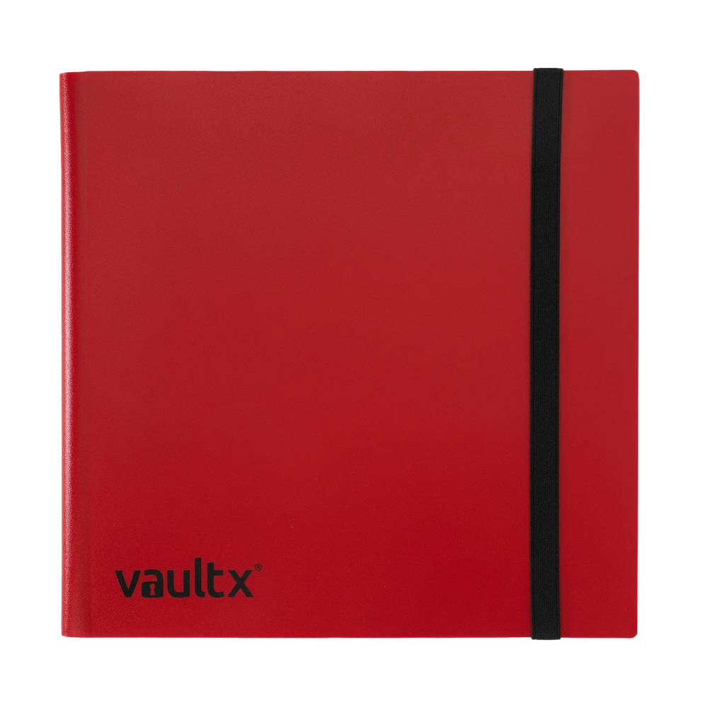 Vault X 12-Pocket Strap Binder - Red