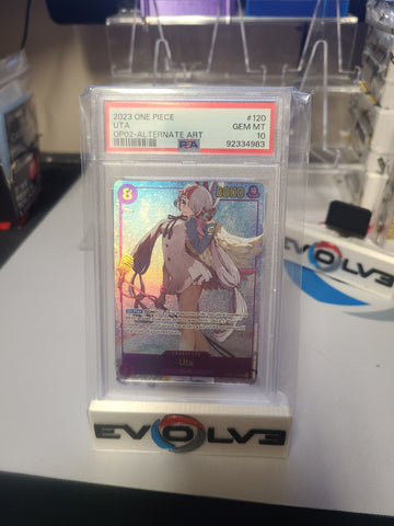 2023 One Piece - Uta OP02 Alt Art - PSA 10