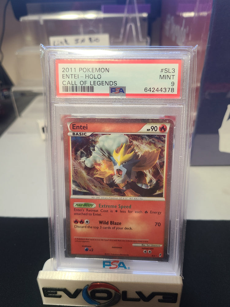 Entei (SL3) [Pokémon: Call of Legends] PSA 9