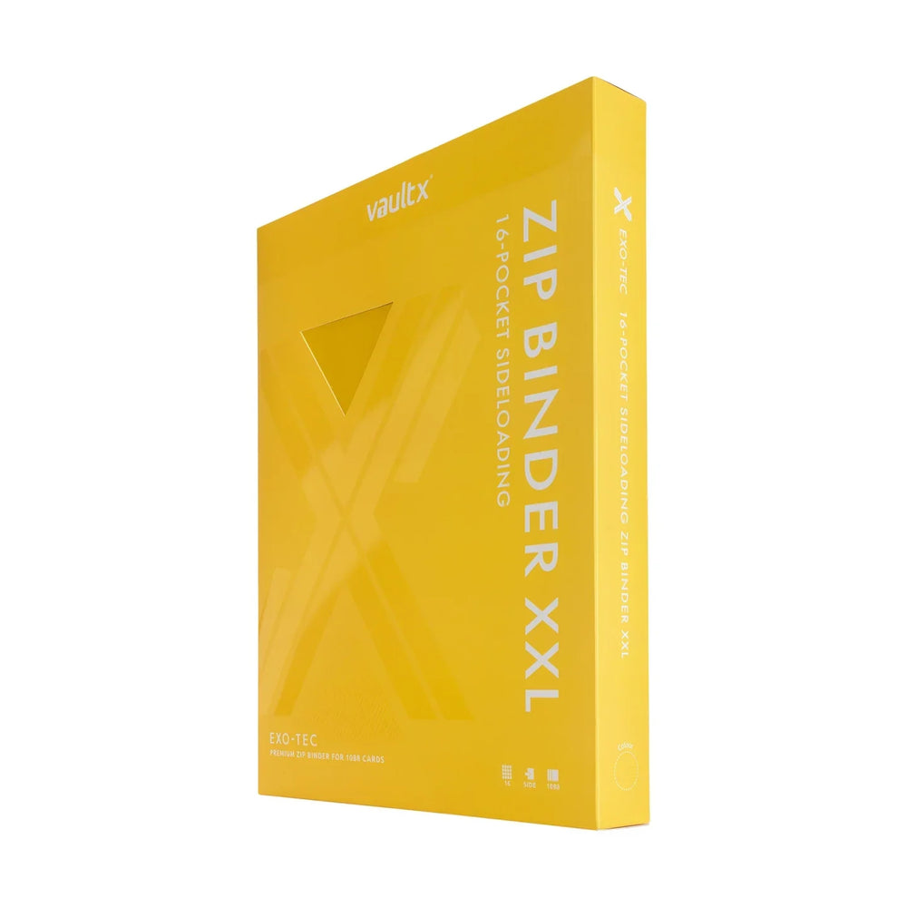 Vault X 16-Pocket Zip Binder XXL - Yellow