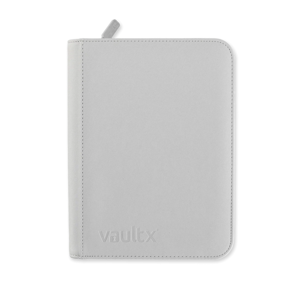 Vault X Zip Binder White Edition 4-Pocket