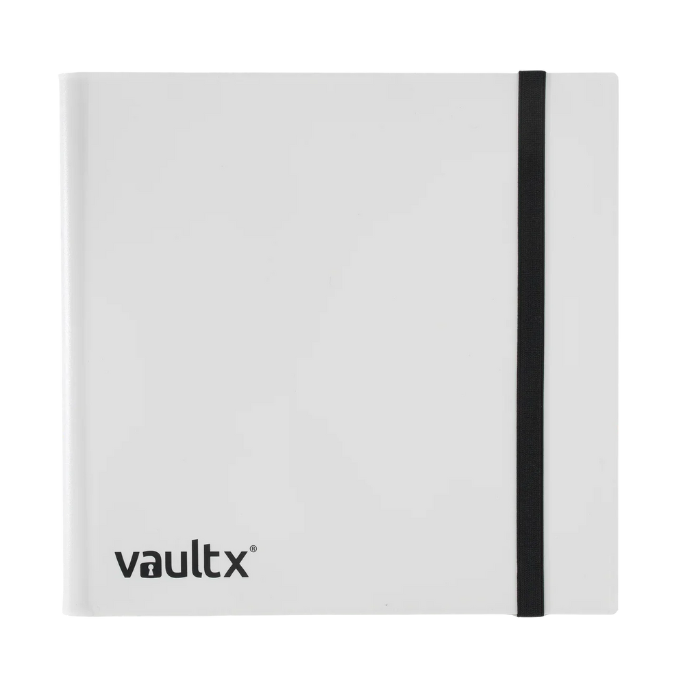 Vault X 12-Pocket Strap Binder - White