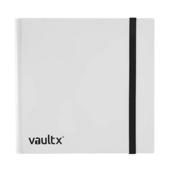 Vault X 12-Pocket Strap Binder - White