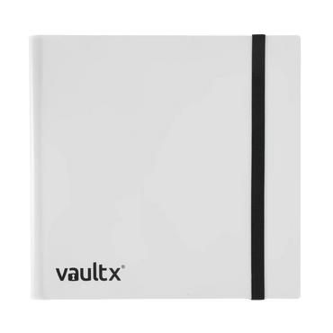 Vault X 12-Pocket Strap Binder - White