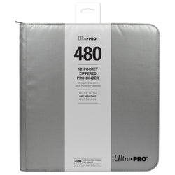 Ultra PRO: 12-Pocket Zippered PRO-Binder (Silver)