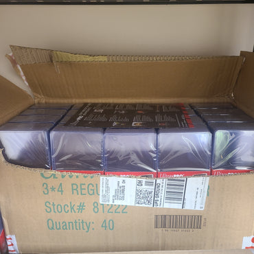Ultra Pro 3" x 4" Clear Regular Toploaders (25ct) for Standard Size Cards - FULL CASE