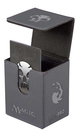 Ultra PRO: Flip Box - Magic the Gathering (Black Mana / Gray)