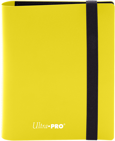 Ultra PRO: 2-Pocket PRO-Binder - Eclipse (Lemon Yellow)