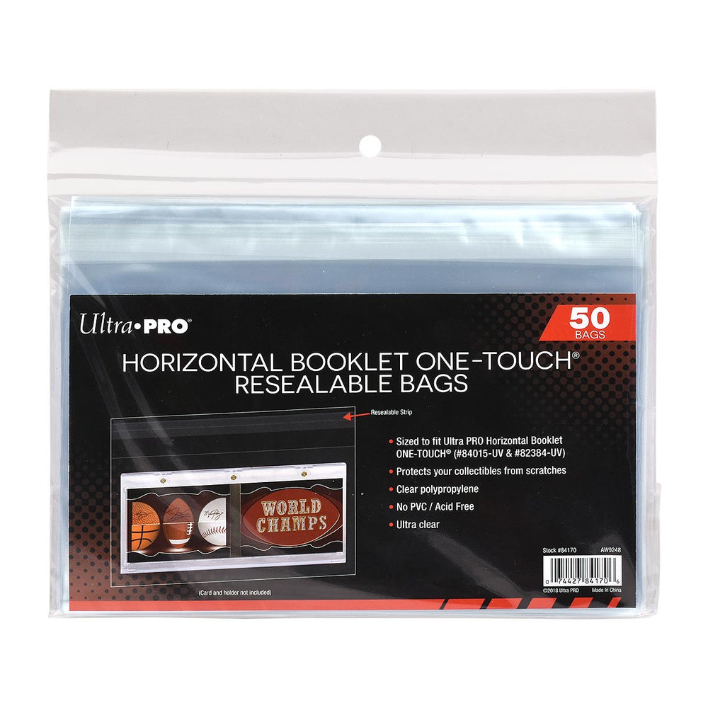 Ultra PRO: One-Touch Resealable Bags - Horizontal Booklet
