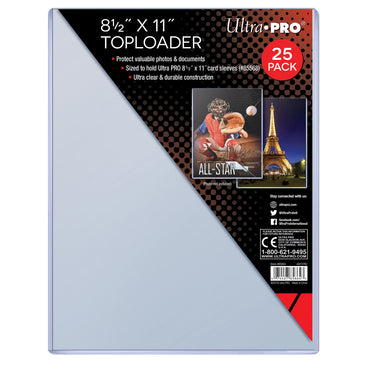 Ultra PRO: Toploader - 8-1/2" x 11" (25ct)