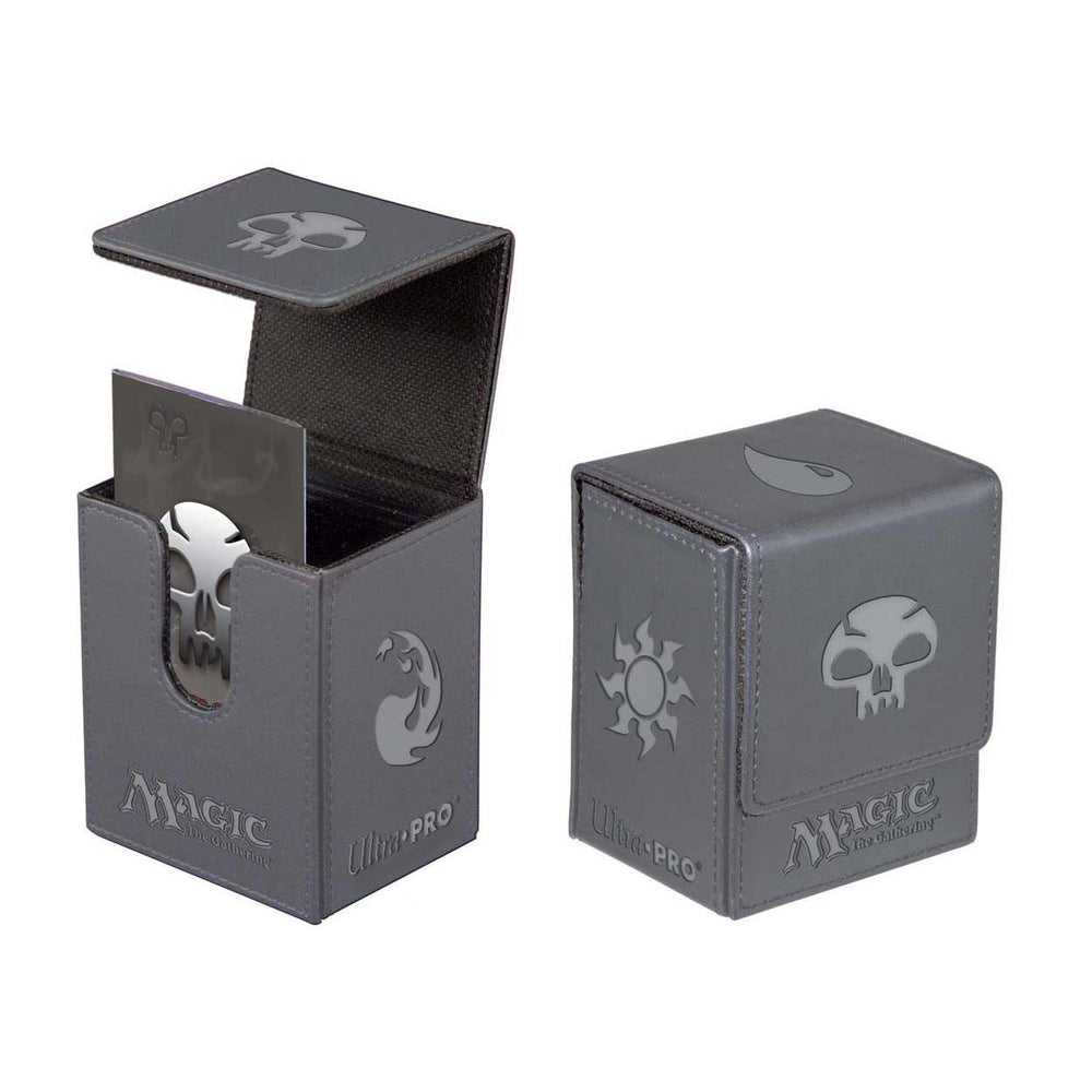 Ultra PRO: Flip Box - Magic the Gathering (Black Mana / Gray)
