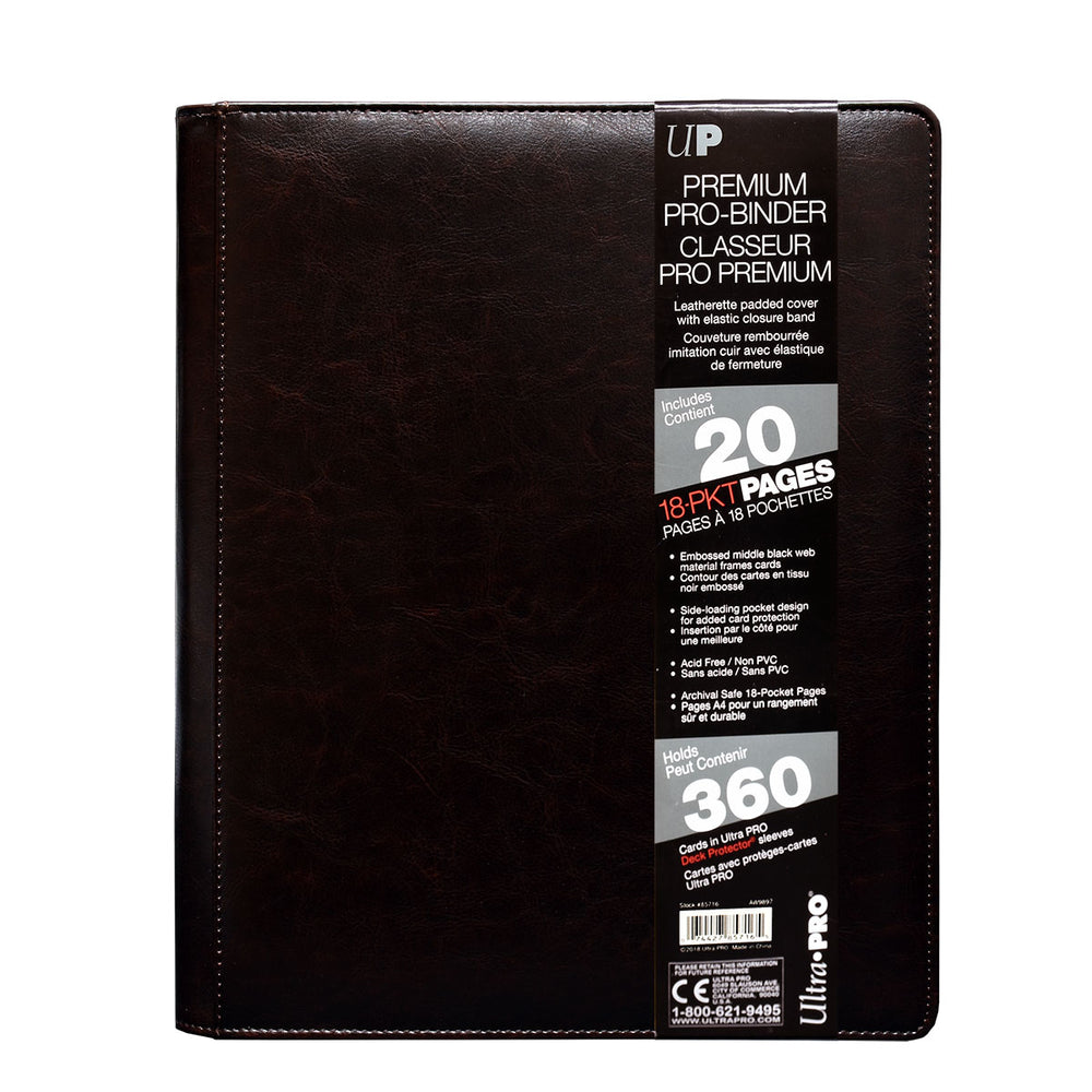 Ultra PRO: 9-Pocket PRO-Binder - Cowhide (Black)