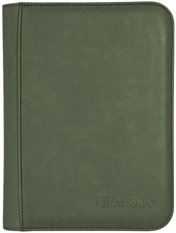 Ultra PRO: 4-Pocket Premium Zippered PRO-Binder - Suede Collection (Emerald)