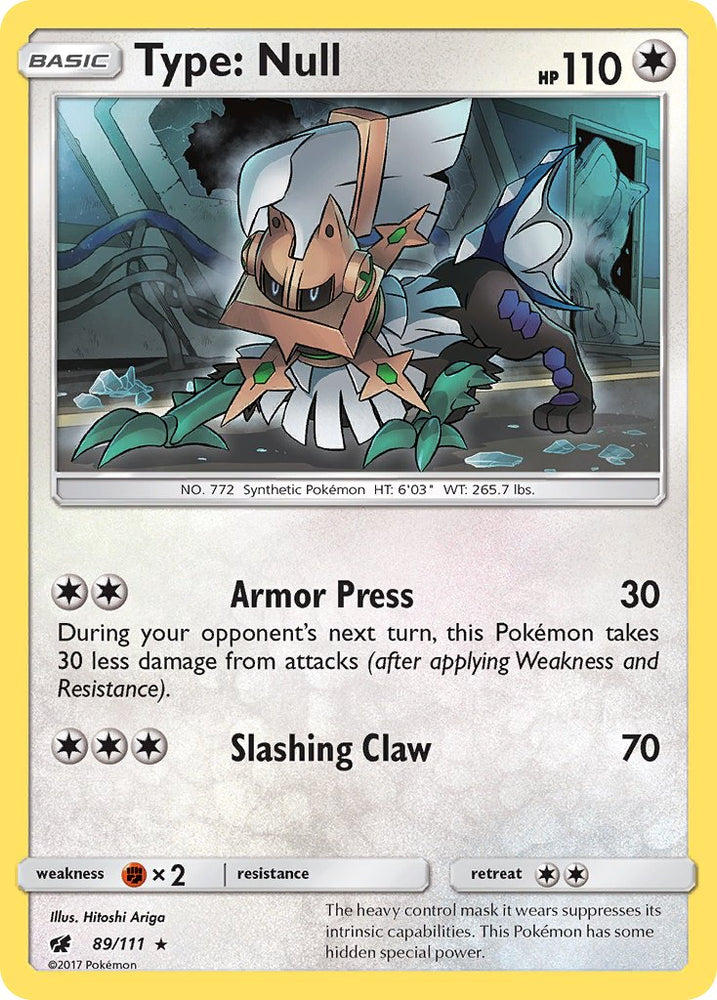 Type: Null (89/111) (Theme Deck Exclusive) [Sun & Moon: Crimson Invasion]