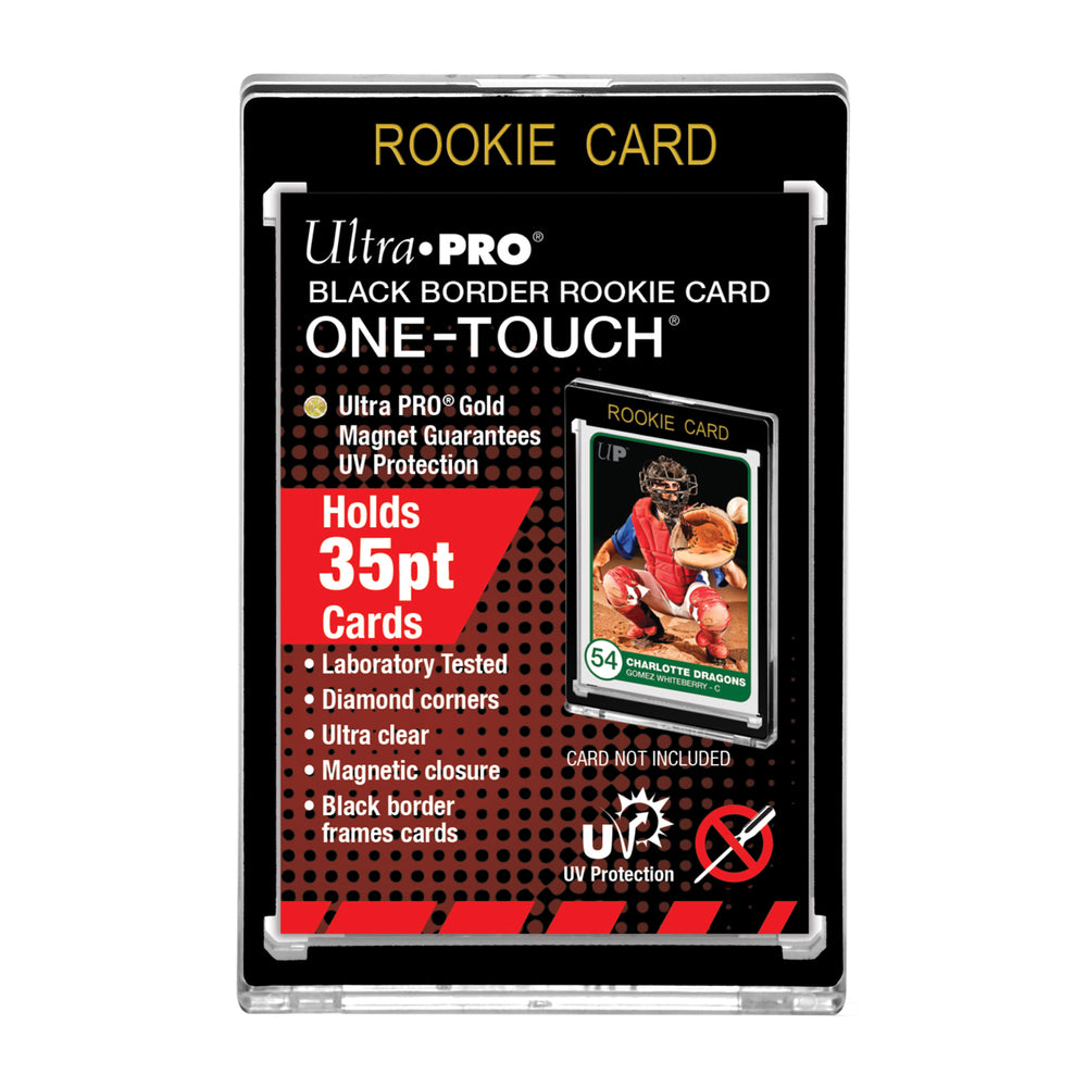 Ultra PRO: UV One-Touch Magnetic Holder - 35pt (Black Border - Rookie Card)