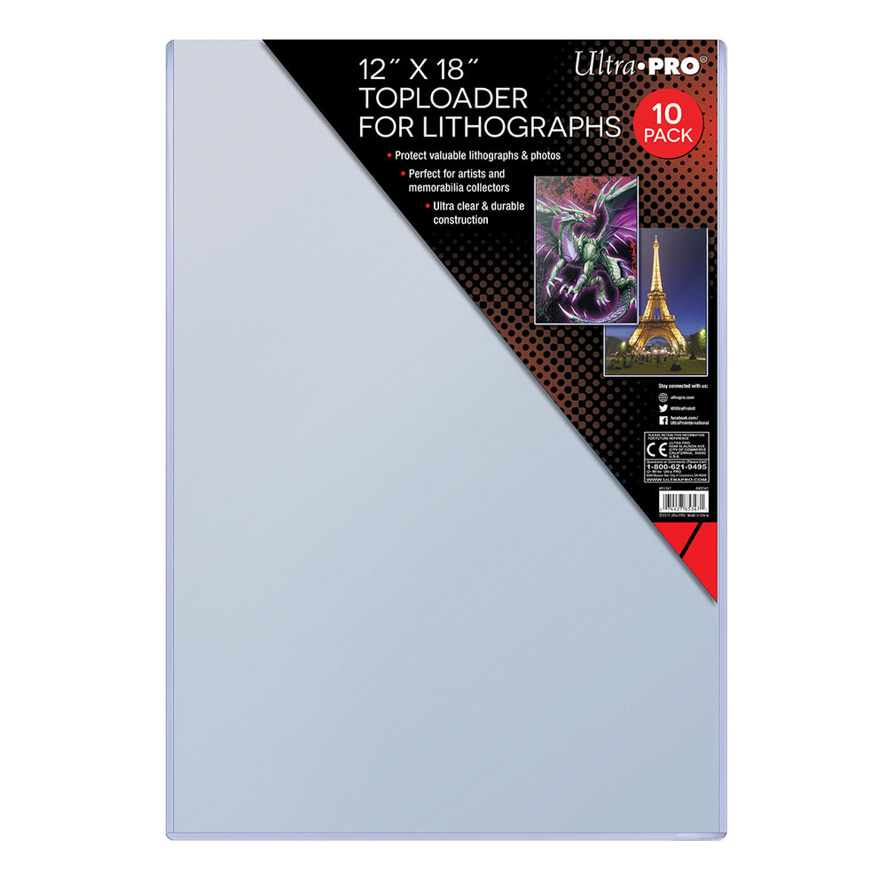 Ultra PRO: Toploader - 12" x 18" (10ct - Toploader for Lithographs)