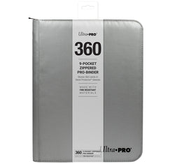 Ultra PRO: 9-Pocket Zippered PRO-Binder (Silver)