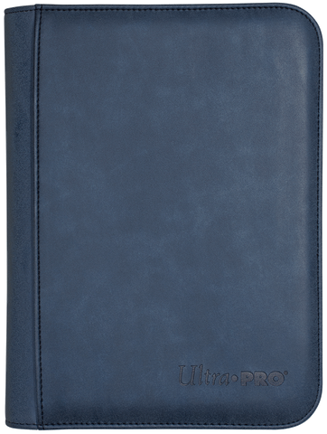 Ultra PRO: 4-Pocket Premium Zippered PRO-Binder - Suede Collection (Sapphire)