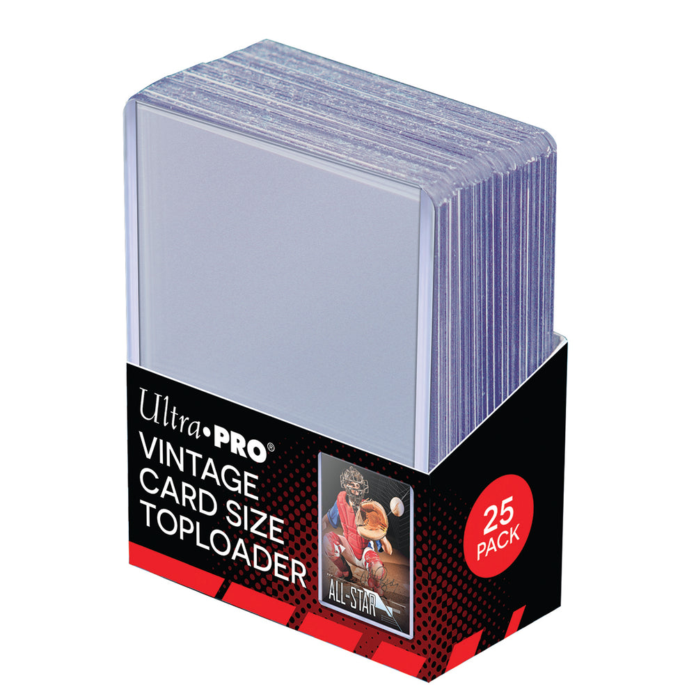 Ultra PRO: Toploader - 2-5/8" x 3-3/4" (25ct - Vintage Card Size Toploader)
